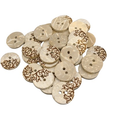 Boutons de coco blancs - T152