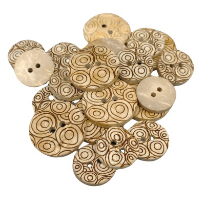 Boutons de coco blancs - T152