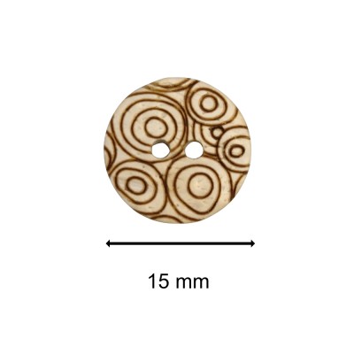 Kokosnuss-Knöpfe Weiß - T152