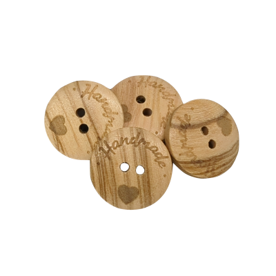 Olive Wood Button - HandMade