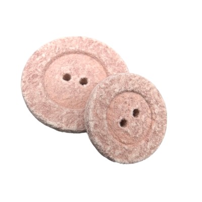 Bottone in cotone rosa