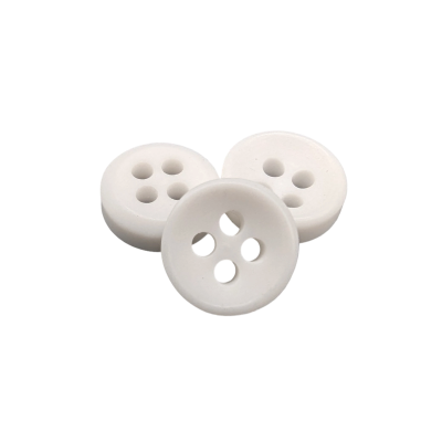 Bouton blanc mat basique -...