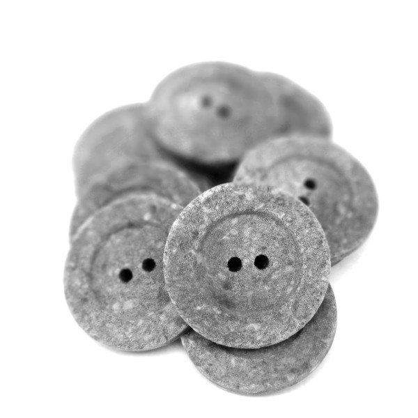 Botón de Algodón Gris
