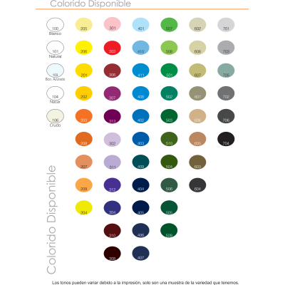 Colorido Disponible