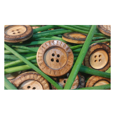 Wood button