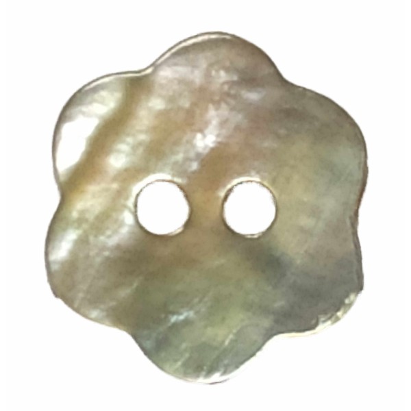 Botones de conchas naturales - T995 Flor - Akoya