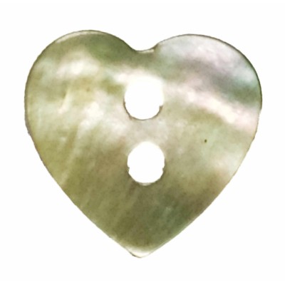 Botones de concha natural en forma de corazón - T1021