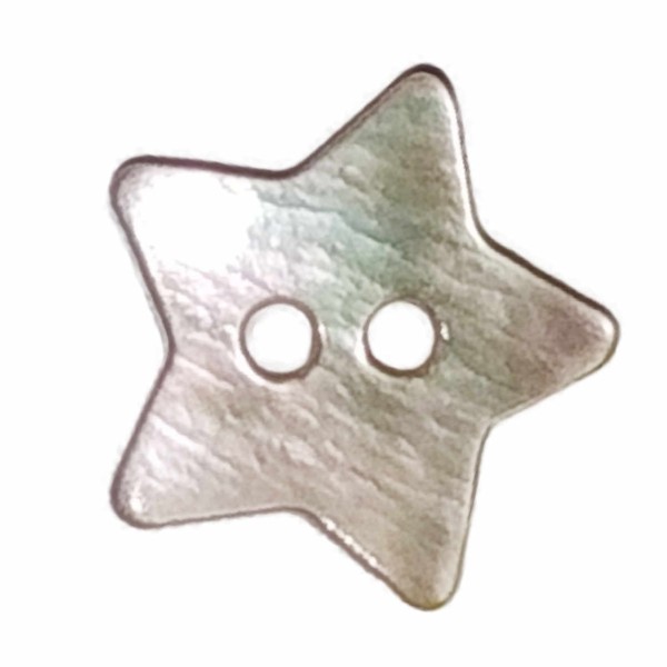 Boutons de coquillage naturel en forme d'étoile - T1023