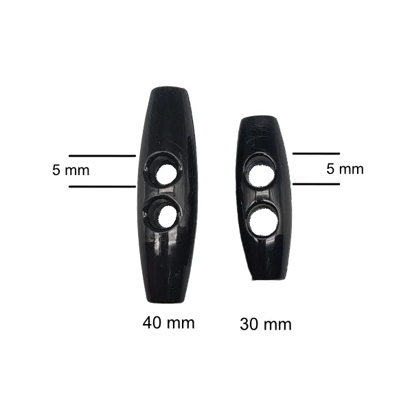 Flechtknöpfe mit Löchern - LEATHER-Imitat