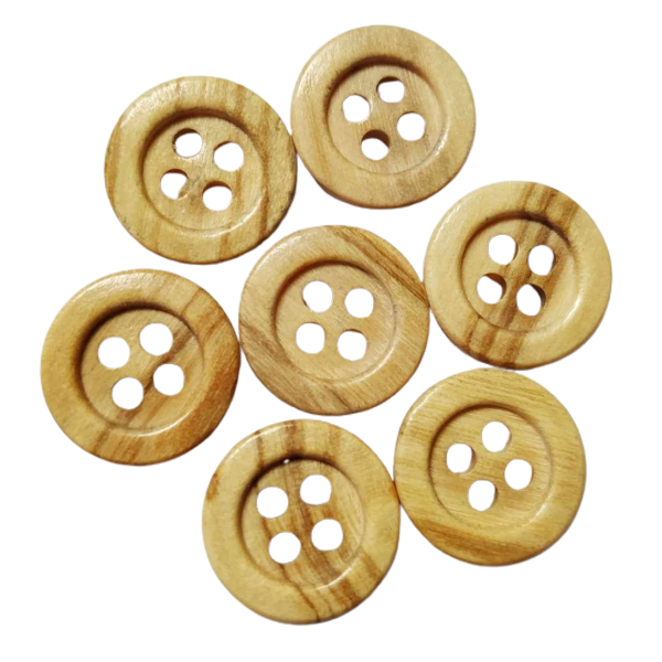 Bottone in legno d'ulivo - MD 1000