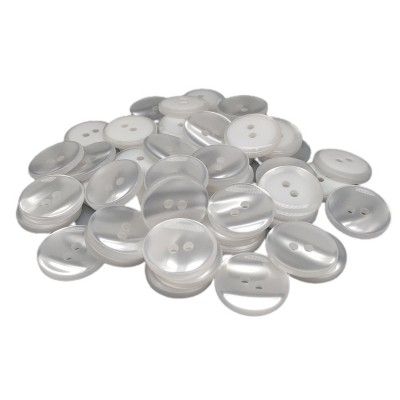 Botón Clasico Nacarina Plano -18 mm