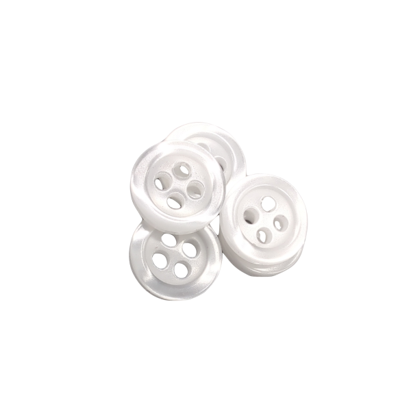 Basic White Button - 5 sizes