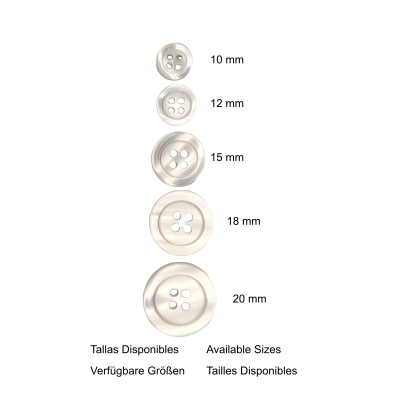 Botón Básico Blanco - 5 medidas