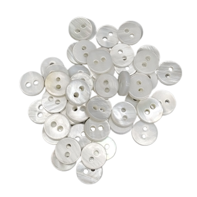 Botones de Nacar (River) - Concha Natural