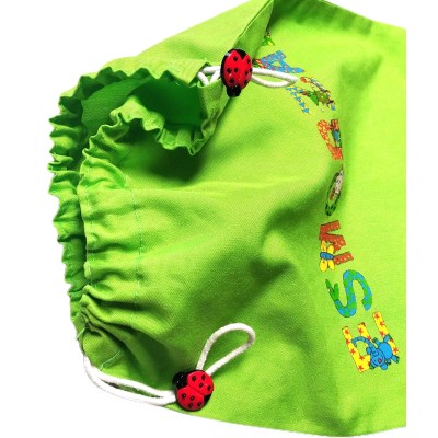 Botón en forma mariquita roja