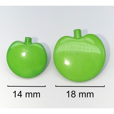 Botones en forma de manzanas con anilla