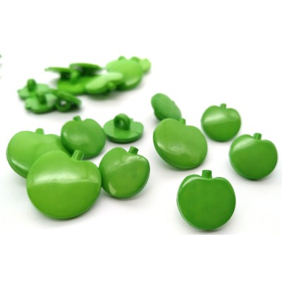 Botones en forma de manzanas con anilla