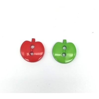 Botones en forma de manzanas  (Con Anilla)