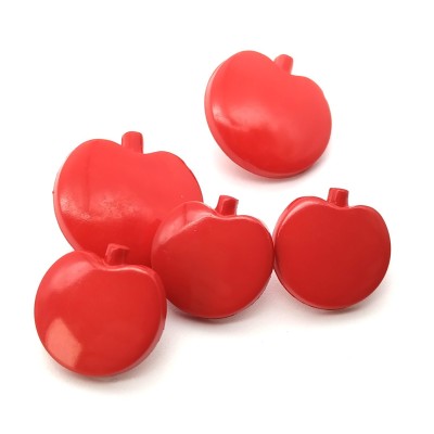 Botones en forma de manzanas dos colores