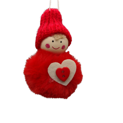 Botones en forma de corazón - rojos