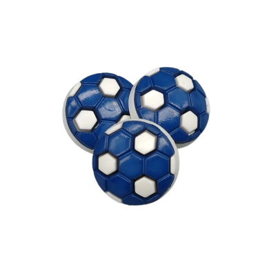 Botones con foma de Pelota - Rojo/Blanco