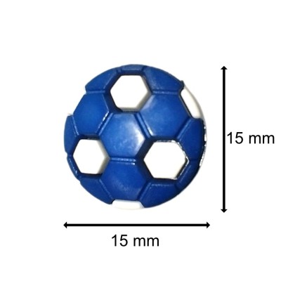 Botones con foma de Pelota - Rojo/Blanco