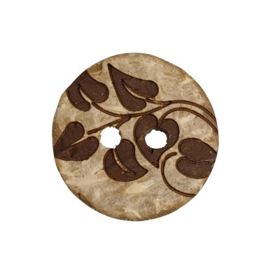 Botones de coco blanco hojas Botones de coco blanco hojas