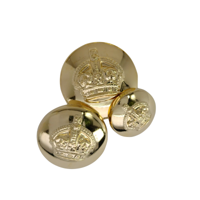 Botón Corona Dorado