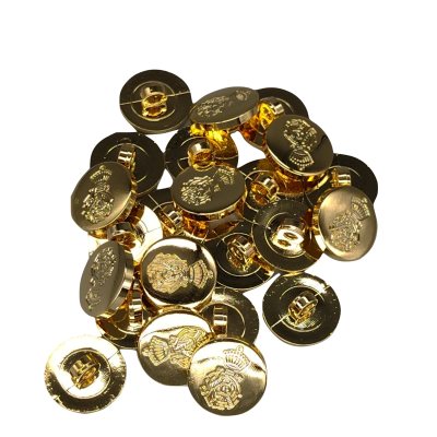 Botón Escudo Dorado