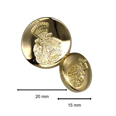 Botón Escudo Dorado