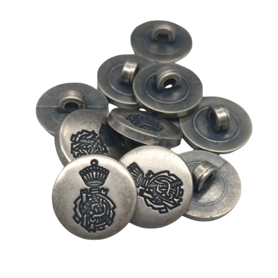 Botón Escudo Plateado