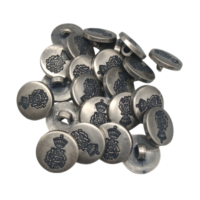 Botón Escudo Plateado