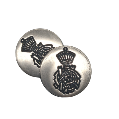 Botón Escudo Plateado