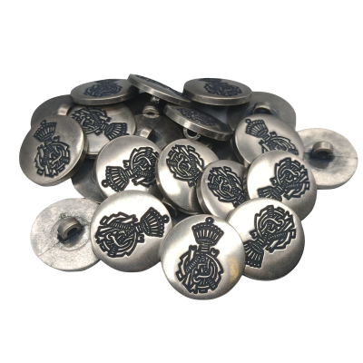 Botón Escudo Plateado