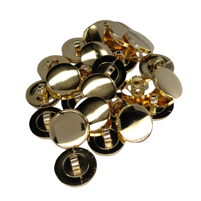 Botón Plano Dorado Botón Plano Dorado