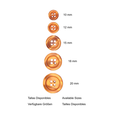 Botón Básico Naranja - 5 medidas