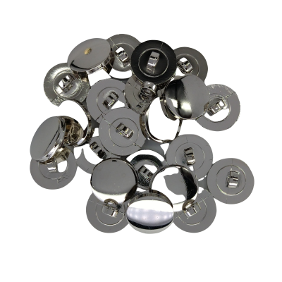 Silver flat button Silver flat button