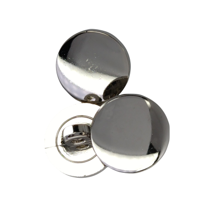 Silver flat button