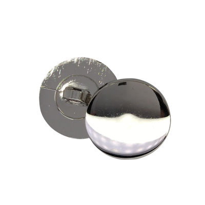 Silver flat button