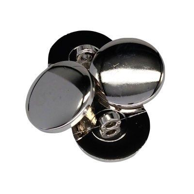 Pulsante piatto argento