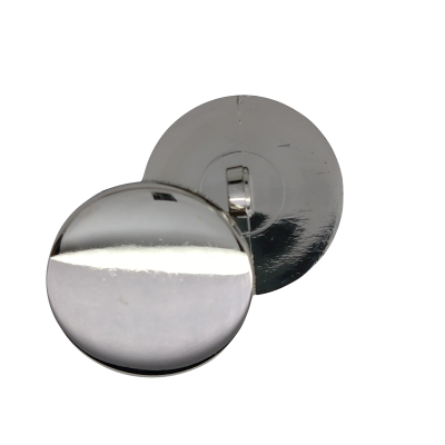 Silver flat button