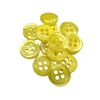 Pulsante bianco 12 mm - 4 aguj.