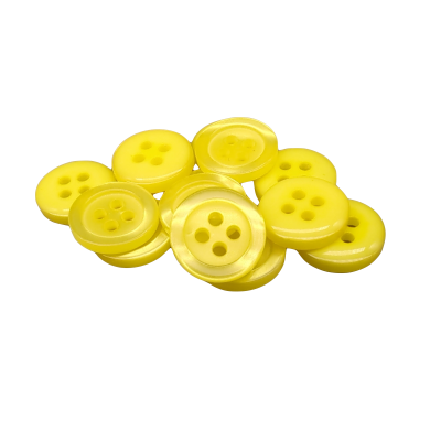 Weißer Knopf 12 mm - 4 aguj.