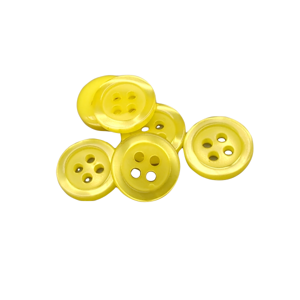 Botão básico amarelo - 5 tamanhos