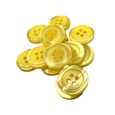 Weißer Knopf 12 mm - 4 aguj.