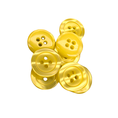 Pulsante bianco 12 mm - 4 aguj.