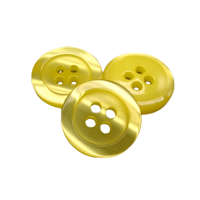 Pulsante bianco 12 mm - 4 aguj.