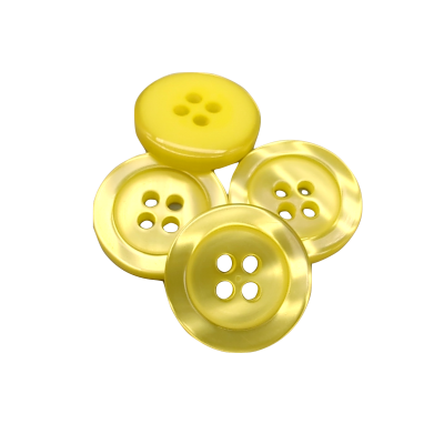 Weißer Knopf 12 mm - 4 aguj.