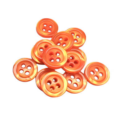 Weißer Knopf 12 mm - 4 aguj.