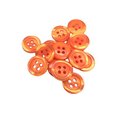 Botón Básico Naranja - 5 medidas